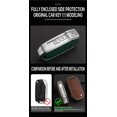 thumbnail image 6 of Key Fob Cover Compatible with Kia Seltos Forte Sportage K5 Soul Sorento Cerato Telluride NIRO 2019-2025 4 Button Leather Metal TPU Zinc Alloy Flip Key Keychain Case Holder Protector, 6 of 7