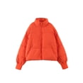 thumbnail image 2 of Seyurigaoka Women Juniors Winter Jacket Stand-up Collar Zipper Pocket Windproof Down Jacket, 2 of 4