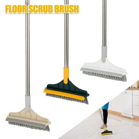 

ALIMARO Long Handle Floor Scrub Brush Rotatable Head Stiff Bristles Window Brush Detachable Cleaning Tool for Cleaning Patio Bathroom Kitchen