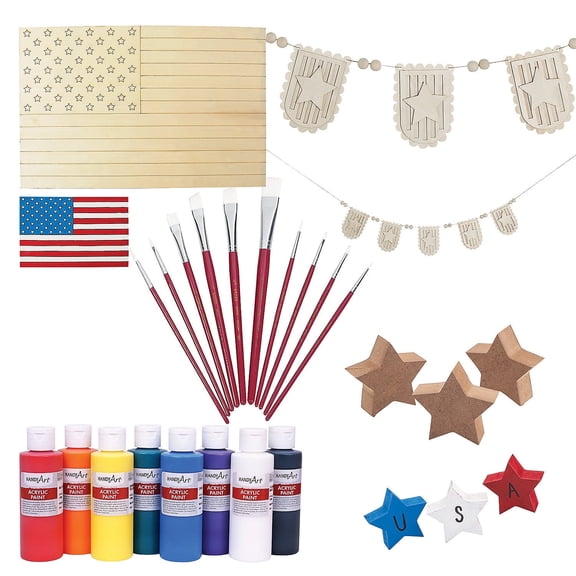 DIY Patriotic Craft Kit Assortment May Vary