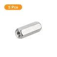 thumbnail image 3 of Unique Bargains Écrous de Couplage M4 x 0,7 Pas 20mm Longueur, Lot de 5 Écrous de Couplage en Acier Inoxydable 304 pour Tige Hexagonale, 3 of 5