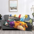 thumbnail image 5 of Lsque Pikmin Print Flannel Throw Blanket, Ultra-soft Blanket for Bed, Couch, Car, Hypoallergenic Anti-pilling blanket-50"x40", 5 of 8