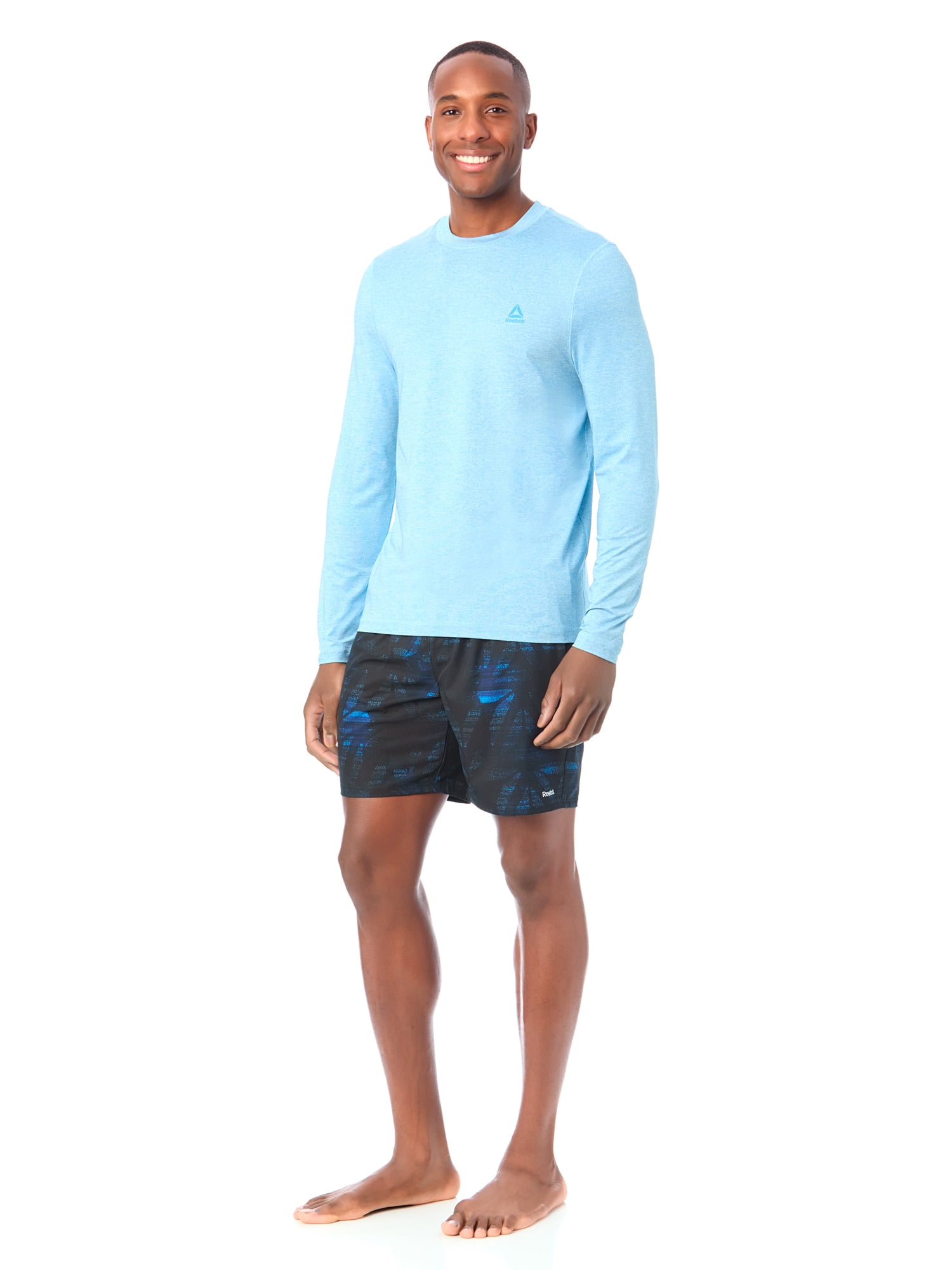 Men's and Big Men's Reebok Long Sleeve Rashguard, Sizes S-3XL