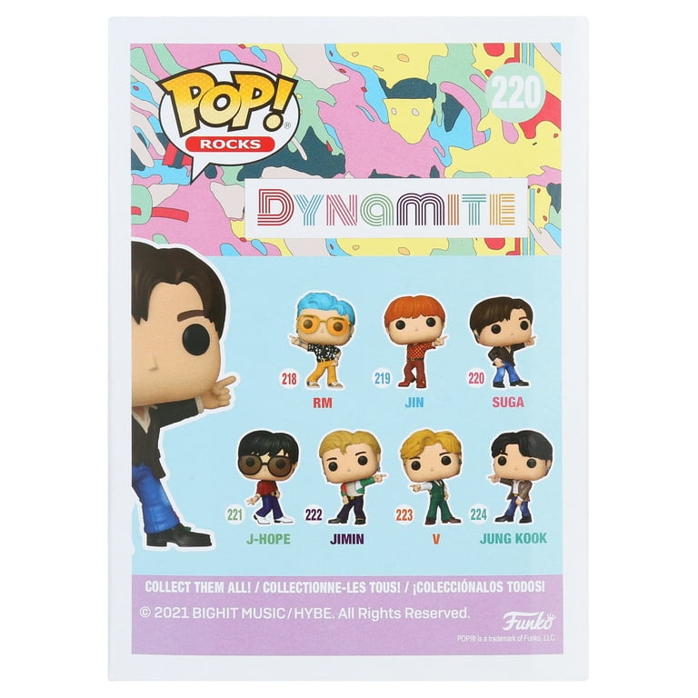 Funko POP! Rocks: BTS - Dynamite Idol, Suga, 4-Inches Tall