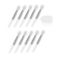thumbnail image 4 of Raindrops 1Set White Silicone Lip Balm Brush and Lipstick Applicators Safe Durable Makeup Tools, 4 of 8