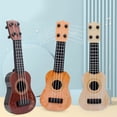 thumbnail image 4 of TIERPOP Toys Mini Guitarra para niños y niñas pequeños Guitarra musical para principiantes marrón, 4 of 8