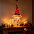 thumbnail image 4 of Lighted Santa Hat Hanging Chandelier with LED String Lights, Red Christmas Porch Decoration, Festive Holiday Doorway & Entryway Ornament, Indoor Outdoor Xmas Decor, 4 of 6