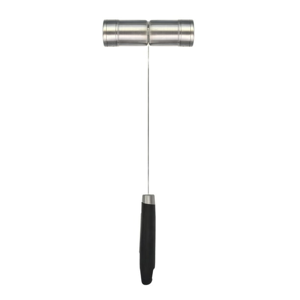 Jim Beam Stainless Steel Salt and Pepper Shaker with Long, Soft Grip