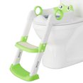 thumbnail image 1 of Potty training seat con step stool ladder para toddlers - quick ladder con anti-slip safe pads y adjustable height legs (green), 1 of 5
