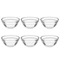 thumbnail image 4 of ColoMX Juego de 6 vasos de postre: pequeños cuencos de vidrio transparente para postres, pudines, ensaladas y aperitivos. Cuencos de preparación de cocina. Vasos para jugos., 4 of 7