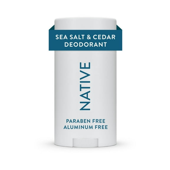 Native Deodorant, Aluminum Free, Sea Salt & Cedar, for Women and Men, 2.65 oz