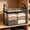 Black, variant on Clear Storage Box with Hinged Lid, Stuffed Animal Storage Bag, Doll Storage Container Dustproof Box with Carrying Handle, Large Pvc Organizer for Clothes, Moving & Storage (White, L)