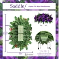 thumbnail image 2 of Sympathy Silks Artificial Cemetery Flowers Purple Gladiolus Rose and Lily Saddle for Headstone, 2 of 9