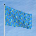 thumbnail image 2 of Vsdgher Colorful Snake Print Outdoor Decorative Flag 4x6ft, Suitable for outdoor decoration, can be hung indoors, on outdoor lawns, balconies, parties, 2 of 5