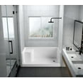 thumbnail image 2 of Kingston Brass Aqua Eden VTSB603221R, White 60" x 32" Anti-Skid Shower Base, 2 of 6