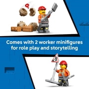 LEGO City Yellow Backhoe Loader - Building Toy for Boys & Girls, Ages 7+ Construction Toy for Kids with Functional Bucket & Backhoe - Gift for Birthdays - 60480