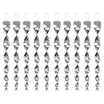 Hiroekza 360° Reflective Wind-Repellent Rods - Bird Scaring Garden Decor, Easy Hang, Durable & Weatherproof (Pack of 12) Silver