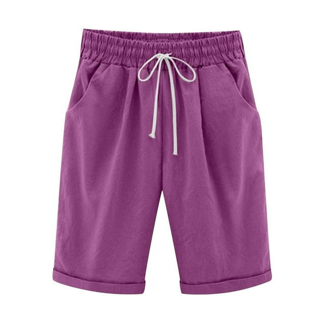 OUSITAID Shorts d'Été pour Femmes Cinq Points Grande Taille en Solde