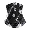 thumbnail image 2 of Helii UPF 50+ American Flag Face Mask Neck Gaiter – USA Cooling Sun Mask Dust Balaclava Face Cover for Men Women, Breathable Outdoor Mask for Fishing Hiking Cycling Dark Gray,One Size, 2 of 6