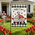 thumbnail image 6 of Boovnll Valentines Day Garden Flag, 12x18" Linen Double Sided Valentine Garden Flag for Holiday Anniversary Wedding Outdoor Yard Flags Decor, Valentines Day Decorations, 6 of 6