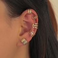 thumbnail image 1 of Concha de cartílago falsa sin Piercing, pendiente para la oreja, pendiente de roca, sin Piercing, Clip de cristal para mujer, oreja ajustable Tan Jianjun unisex, 1 of 2