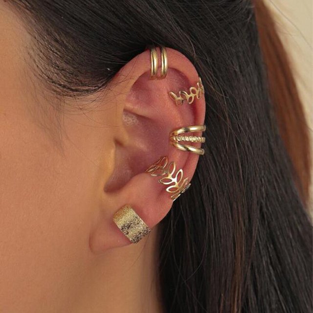 Concha de cartílago falsa sin Piercing, pendiente para la oreja, pendiente de roca, sin Piercing, Clip de cristal para mujer, oreja ajustable Tan Jianjun unisex