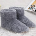 thumbnail image 4 of Puntoco Women Winter Boots Clearanc Men Women Winter Plush Elactric Interface Hiding Washable Usb Charger Boot Shoes Gray, 4 of 9