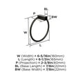 thumbnail image 6 of Open Box Amerock Monument Oil-Rubbed Bronze Closed Towel Ring, 6 of 8