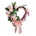thumbnail image 4 of AMLESO Valentine Decoration Artificial Rose Wreath Spring Wreath for Outdoor Indoor, 4 of 8