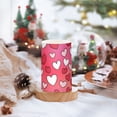 thumbnail image 5 of Heart Simple Red White Flameless LED Candle Set with Remote, Battery Operated Color Changing Pillar Candles, Set of 2, 5 of 7