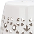 thumbnail image 3 of Pemberly Row Contemporary Ceramic Garden Stool in Cream Finish, 3 of 4