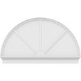 thumbnail image 3 of Ekena Millwork 64"W x 38-3/4"H x 2-3/4"P Half Round 3 Spoke Architectural Grade PVC Combination Pediment, 3 of 7