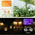 thumbnail image 4 of Flickering Flame Outdoor Solar Lights, 12 Packs Tiki Torch Lights for Outside, LED Waterproof Solar Garden Lights for Yard Decor, Patio Decor, Landscape, Pathway, 4 of 9