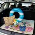 thumbnail image 2 of DISNIMO SUV Cargo Liner for Dogs Hummingbird Flower Printed All Weather Trunk Mat Non-Slip Scratch-Proof Pet Cargo Liner Floor Mat Suitable for Most Car Models, 2 of 7