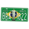 thumbnail image 1 of 2 Carteles De Chapa De Metal Con Pintura De Hierro Brasil 2 piezas, 1 of 7