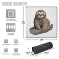 thumbnail image 3 of Sloth Wood Beach Blanket Outdoor Picnic Blanket 78"x 78" Waterproof Foldable for Beach Camping Travel Hiking Grass Lawn Park, 3 of 5