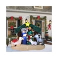 thumbnail image 2 of LuxenHome Multi-Color Polyester Lighted 6.5ft Nativity Scene Outdoor Inflatable, 2 of 9
