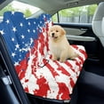 thumbnail image 3 of Xoenoiee Retro American Flag Pattern Rear Bench Towel Seat Covers, Universal Back Seat Cover Split Bench for Cars, Trucks, SUVs, Waterproof Auto Seat Protector for Most Vehicles, 3 of 7