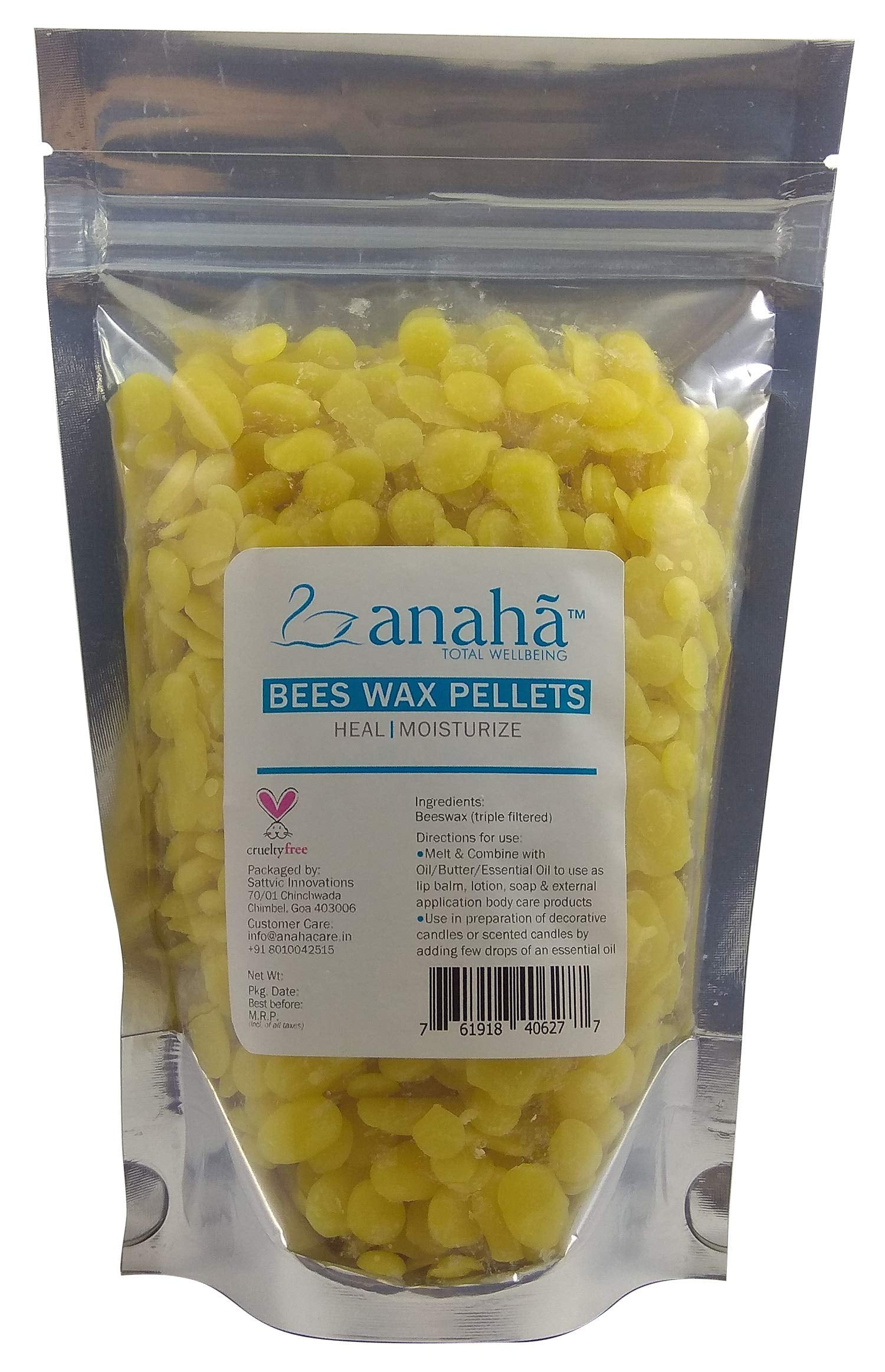 Organic Unrefined Yellow Beeswax Triple Filtered Pellets / Pastilles /  Beads. 500g - 25Kg Pack Sizes at Rs 495/kg, Beeswax in Delhi