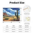 thumbnail image 2 of Logiee Western Desert Cactus Print Canvas Wall Art ,Art Poster,Canvas Decorative Picture,Decor Wall Pictures for Living Room Bedroom Bathroom,Ready to Hang, 2 of 6
