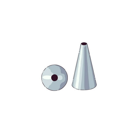 Stainless Round Tip Pastry Tek Stainless Steel #55 Round Piping Tip - 3/4