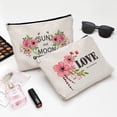 thumbnail image 2 of Love Makeup Bag Cosmetic Bag for Women,Sister Gifts Makeup Organizer Bag, Travel Bags, Portable Makeup Storage Organizer, Skincare Toiletry Bag, Makeup Bag Gift for Women(2 PCS）, 2 of 6