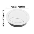 Desk Diameter 60 Mm White Passage Table For Workplace Protective Spray