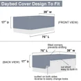 thumbnail image 3 of Kebury 3 Pieces Daybed Cover Set Cozy Sofa Daybed Bedding Double Sided Quilting Bedspread Day Bed Couch Cover With 2 Standard Shams,39"x75", Beige, 3 of 7