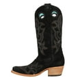 thumbnail image 3 of Corral Boots Womens Suede Embroidered Square Toe Cowboy  Mid Calf Boots, 3 of 5