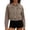 Khaki, variant on Women's Cropped Denim Jacket,Collared Studded Rivet Trim Long Sleeve Trucker Coat,2026 Spring Fall Trendy Clothes,Pink Women's XS-L