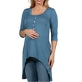thumbnail image 3 of Laila Henley Style Maternity Tunic Top, 3 of 3