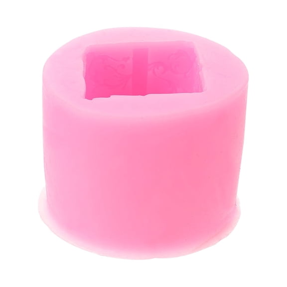 SASABAXI 1Pcs Silicone Mold for Soap and Candle Making Square Pink Design for Hobbyists and