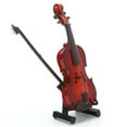 thumbnail image 3 of 1/6 Violin, Delicate Miniature  1/6 Instrument Decoration With Base For Ornament 10cm, 3 of 8