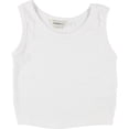 thumbnail image 1 of Elevenparis Womens Cropped Tank Top, White, X-Large, 1 of 2